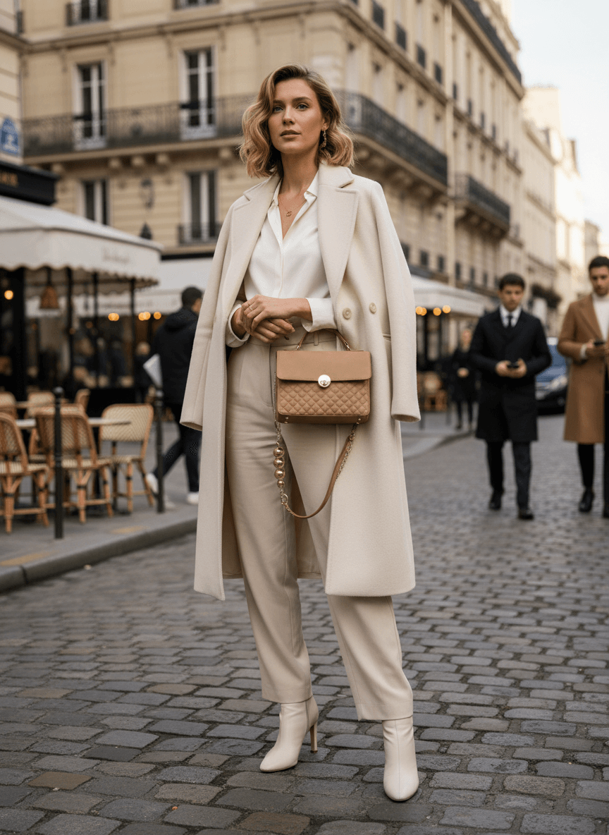 Musette matelassé beige